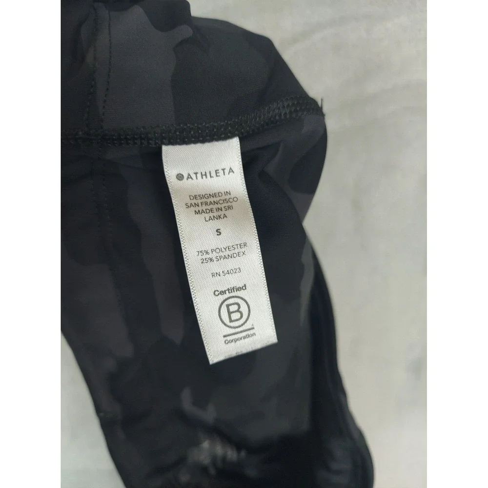 ATHLETA  ultimate camo‎ 7/8 tight Leggings Pockets Gray Small - Picture 7 of 7